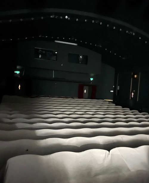 Kindred Spirit Investigations night time shot inside theatre